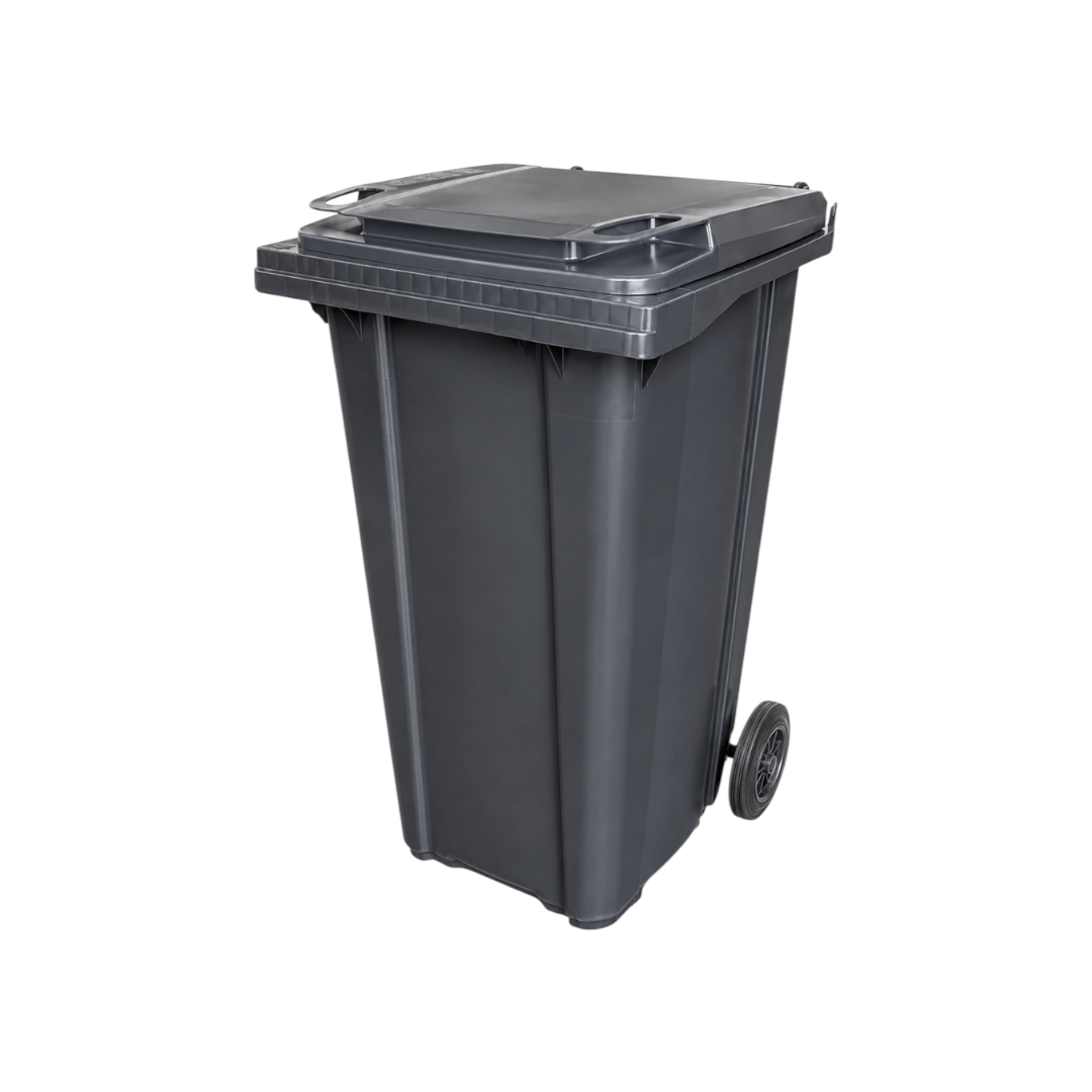 Contenitore carrellato 240 litri grigio